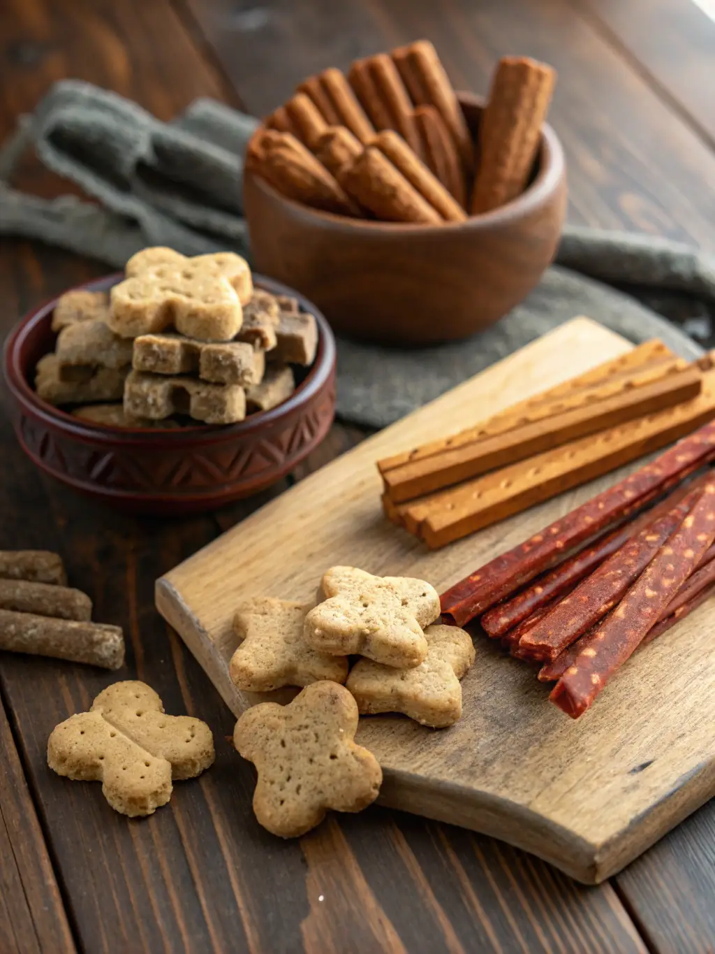 An image of Organic Chicken Biscuits, highlighting their crunchy texture and wholesome ingredients, emphasizing their suitability as a healthy and delicious treat for Jack Terriers.